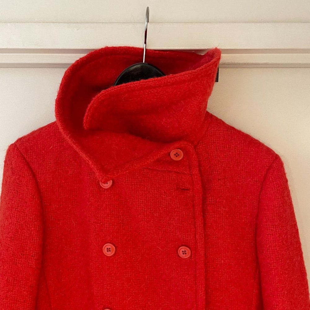 J. Crew Boucle Mohair Lucille Peacoat - Size 8 - Picture 13 of 13